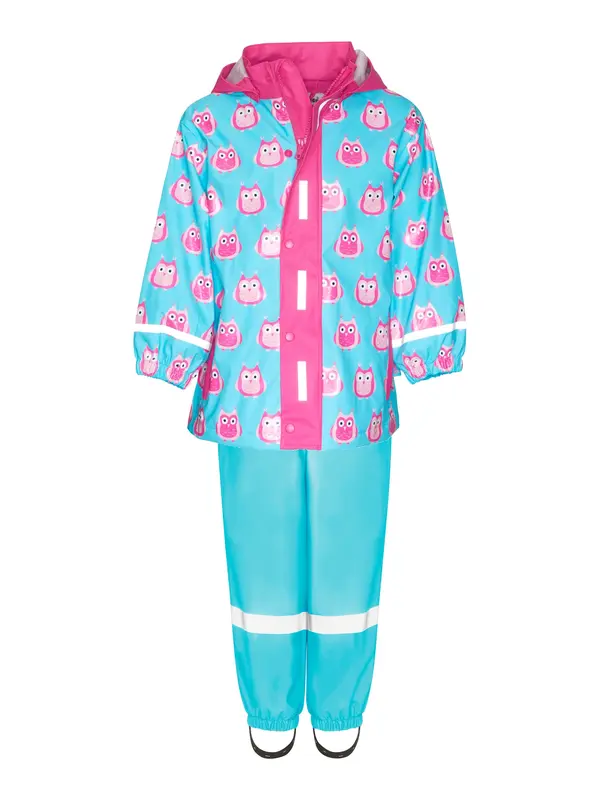 PLAYSHOES PLAYSHOES Funkcionalna obleka 'Eulen'  turkizna / roza / roza / črna