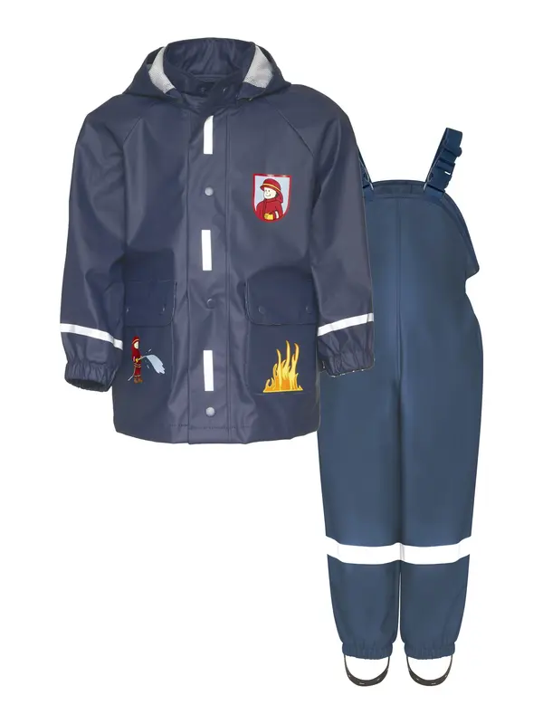 PLAYSHOES PLAYSHOES Funkcionalna obleka 'Feuerwehr'  marine / rumena / rdeča