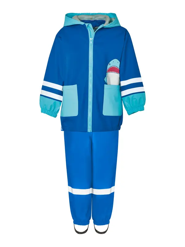 PLAYSHOES PLAYSHOES Funkcionalna obleka 'Hai'  modra / voda / rdeča / bela