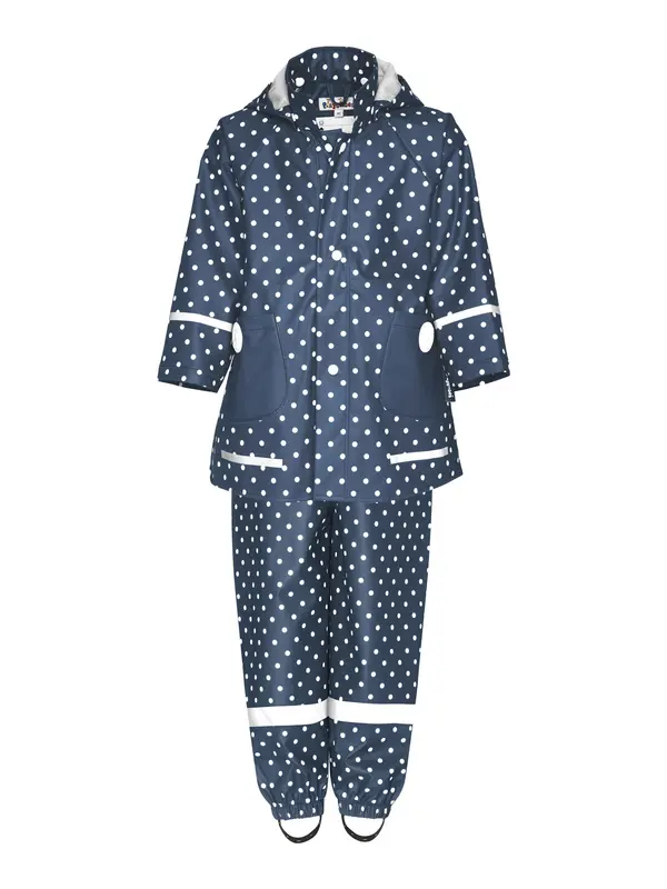 PLAYSHOES PLAYSHOES Funkcionalna obleka 'Punkte'  marine / bela