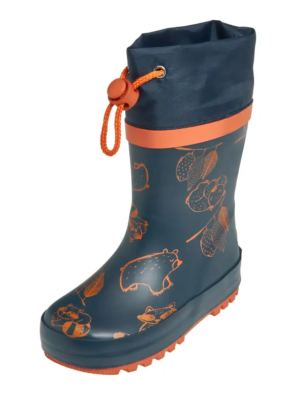 PLAYSHOES PLAYSHOES Gumijasti škornji 'Bär'  marine / oranžna