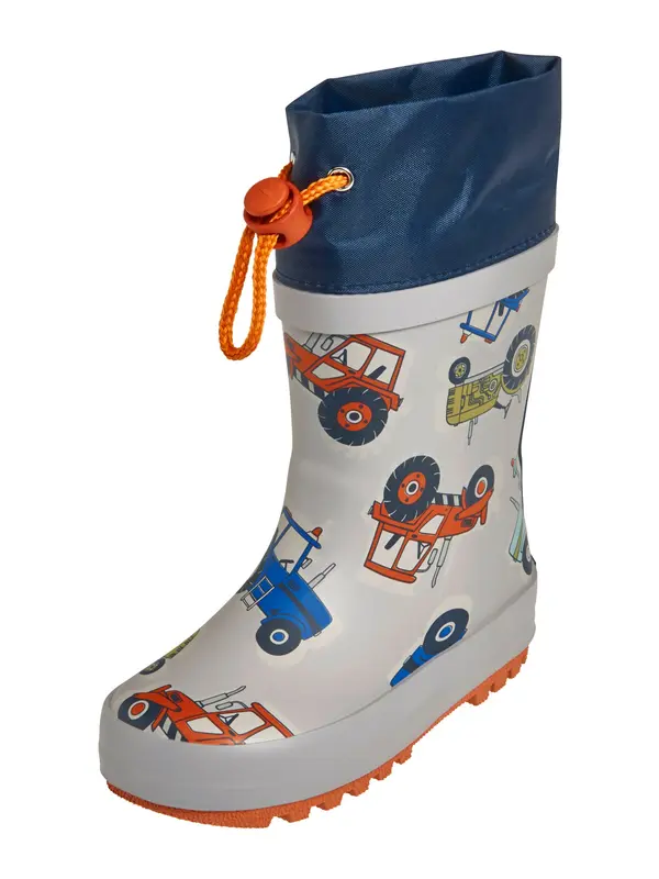PLAYSHOES PLAYSHOES Gumijasti škornji  marine / svetlo modra / svetlo siva / temno oranžna