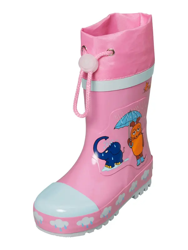 PLAYSHOES PLAYSHOES Gumijasti škornji 'Maus & Elefant'  mornarska / svetlo modra / oranžna / roza