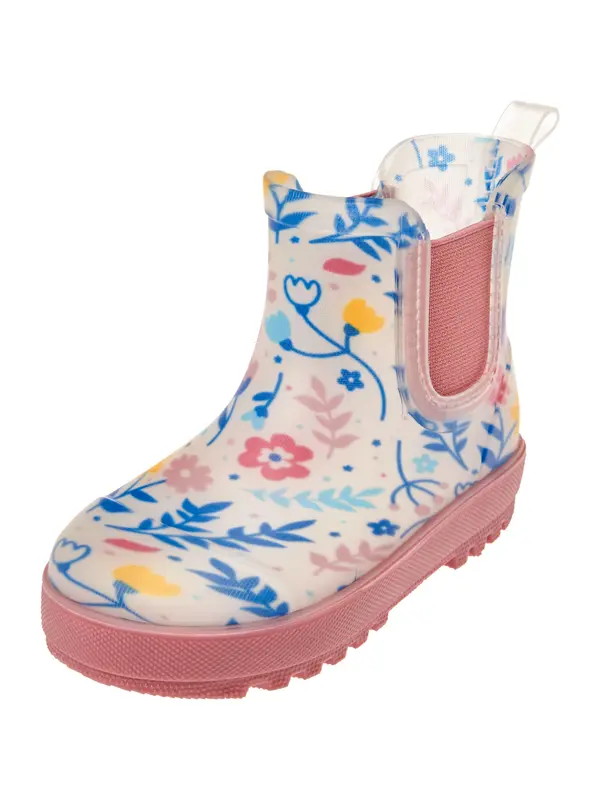 PLAYSHOES PLAYSHOES Gumijasti škornji  svetlo bež / modra / kari / roza