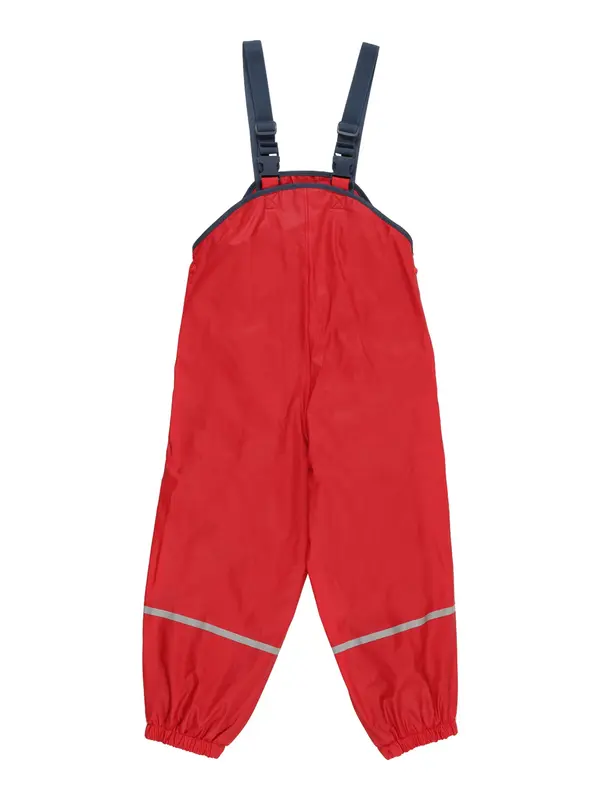 PLAYSHOES PLAYSHOES Hlače z naramnicami  marine / svetlo siva / rdeča