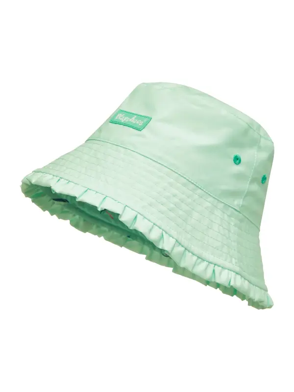 PLAYSHOES PLAYSHOES Kapa 'Surfbrett Palme'  meta / temno zelena / svetlo roza / bela