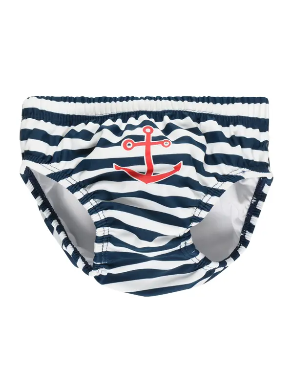 PLAYSHOES PLAYSHOES Kopalne hlače  mornarska / svetlo rdeča / bela