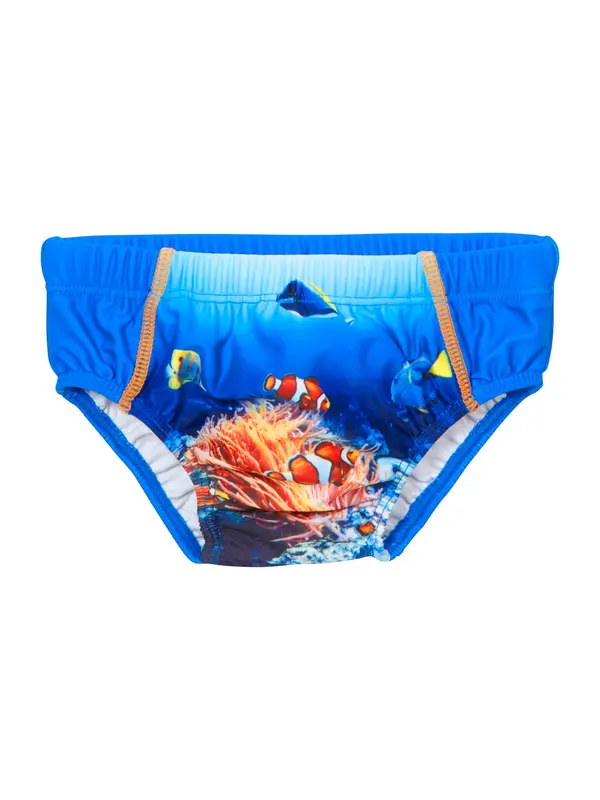 PLAYSHOES PLAYSHOES Kopalne hlače 'Underwater World'  kraljevo modra / rumena / oranžna
