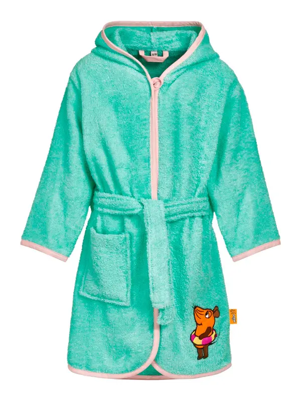 PLAYSHOES PLAYSHOES Kopalni plašč 'DIE MAUS SCHWIMM'  turkizna / temno rjava / temno oranžna / rosé