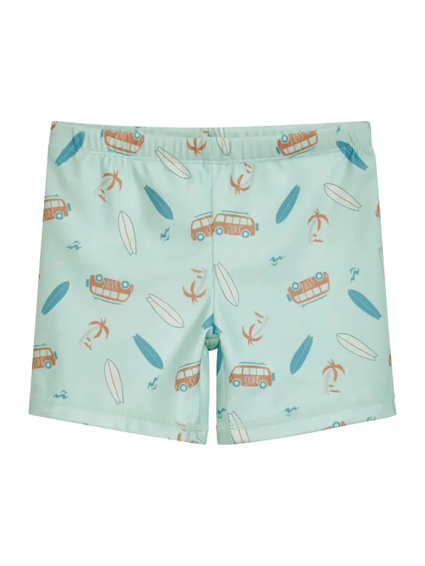 PLAYSHOES PLAYSHOES Kratke kopalne hlače  azur / rjava / meta / off-bela