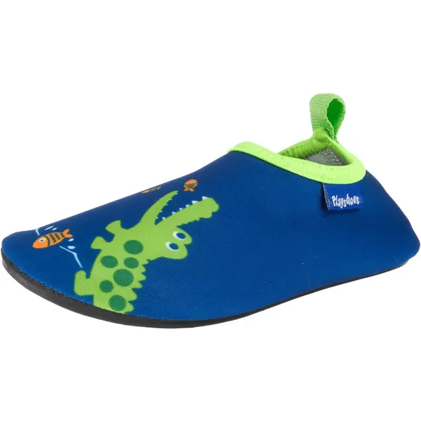 PLAYSHOES PLAYSHOES Odprti čevlji 'Krokodil'  modra / limeta