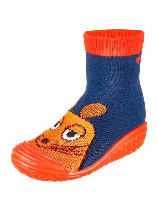 PLAYSHOES PLAYSHOES Škornji 'DIE MAUS Pirat'  marine / oranžna / jastog / črna