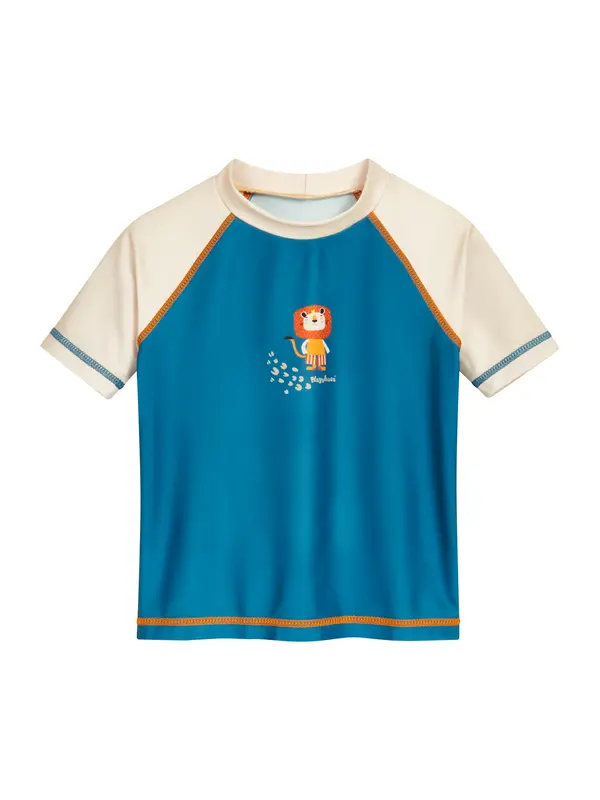 PLAYSHOES PLAYSHOES UV-zaščita 'Dschungel'  ecru / petrol / oranžna