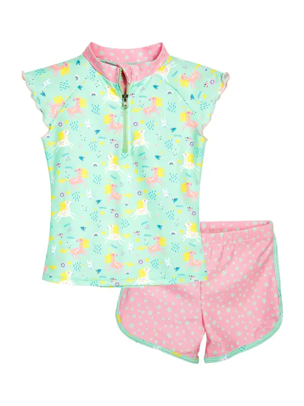 PLAYSHOES PLAYSHOES UV-zaščita 'Einhorn'  rumena / meta / svetlo roza / bela