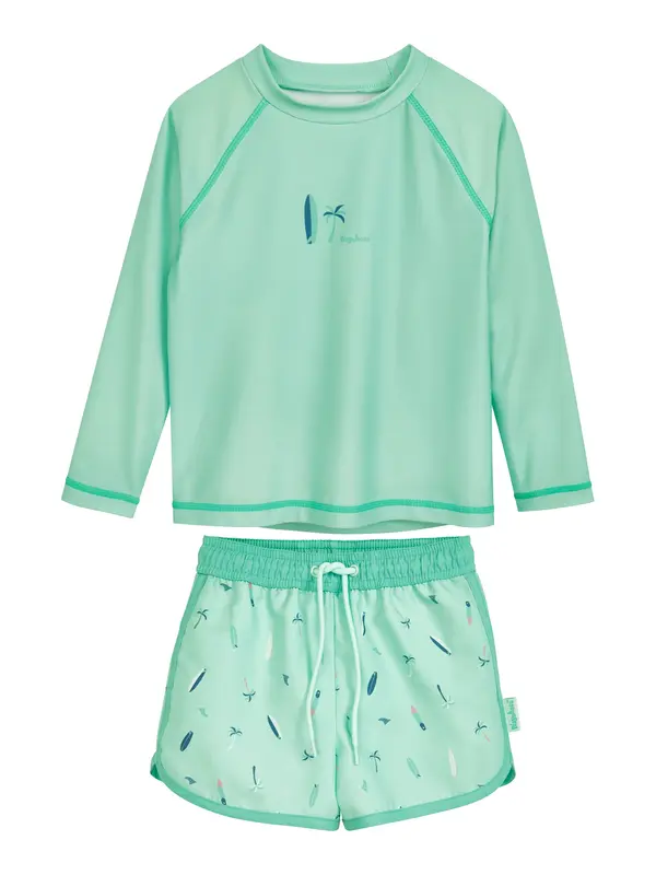 PLAYSHOES PLAYSHOES UV-zaščita 'Surf Palme'  mornarska / turkizna / kraljevo modra / bela