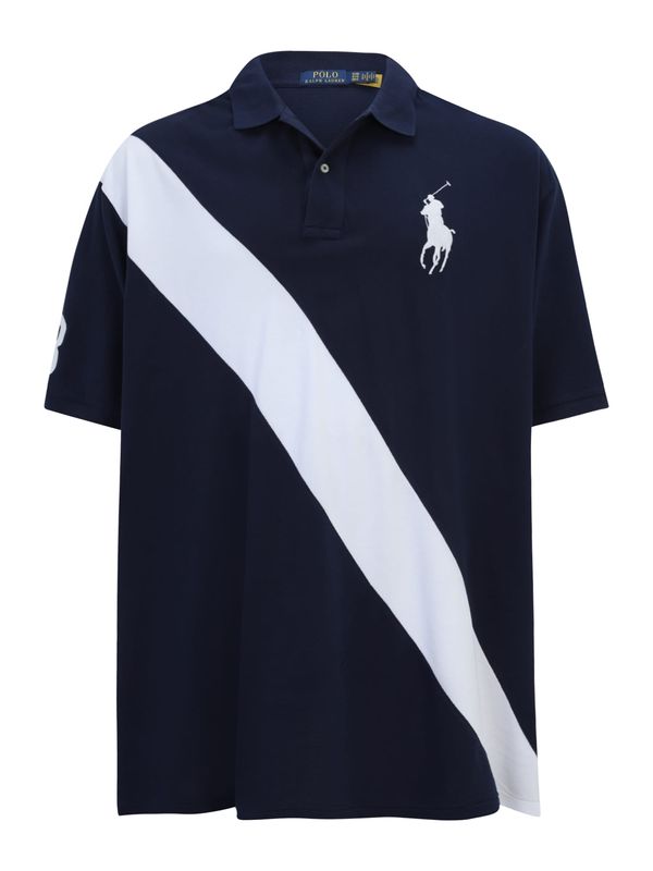 Polo Ralph Lauren Big & Tall Polo Ralph Lauren Big & Tall Majica  mornarska / bela