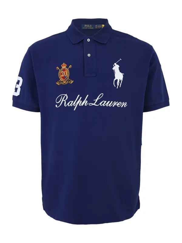 Polo Ralph Lauren Big & Tall Polo Ralph Lauren Big & Tall Majica  mornarska / zlato-rumena / rdeča / bela
