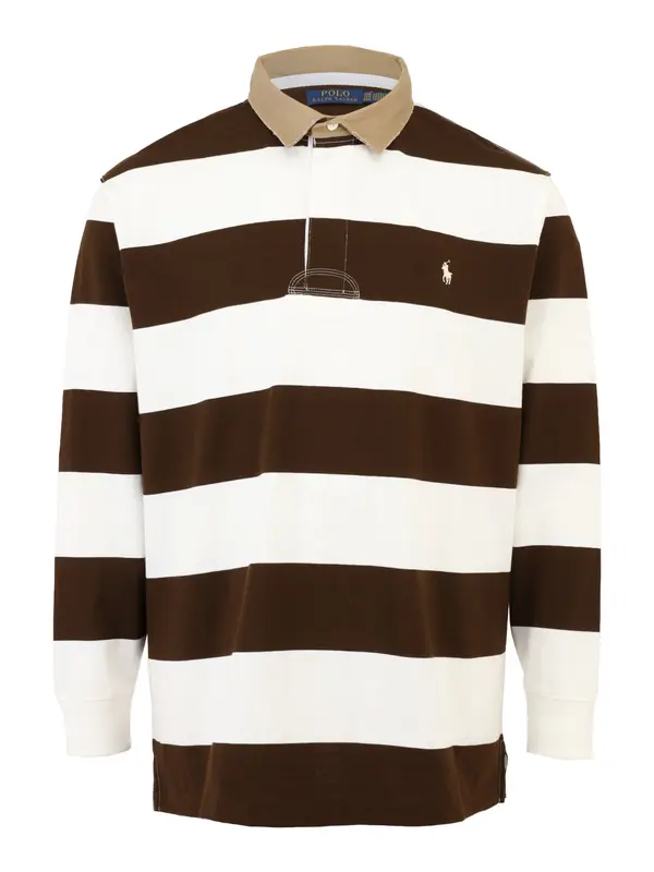 Polo Ralph Lauren Big & Tall Polo Ralph Lauren Big & Tall Majica  rjava / kapučino / bela