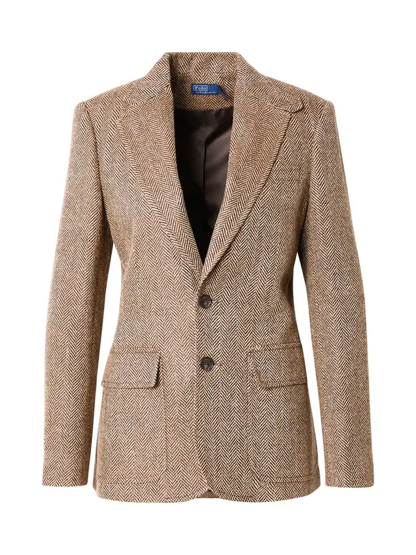 Polo Ralph Lauren Polo Ralph Lauren Blazer 'HERTIAGE'  ecru / temno rjava