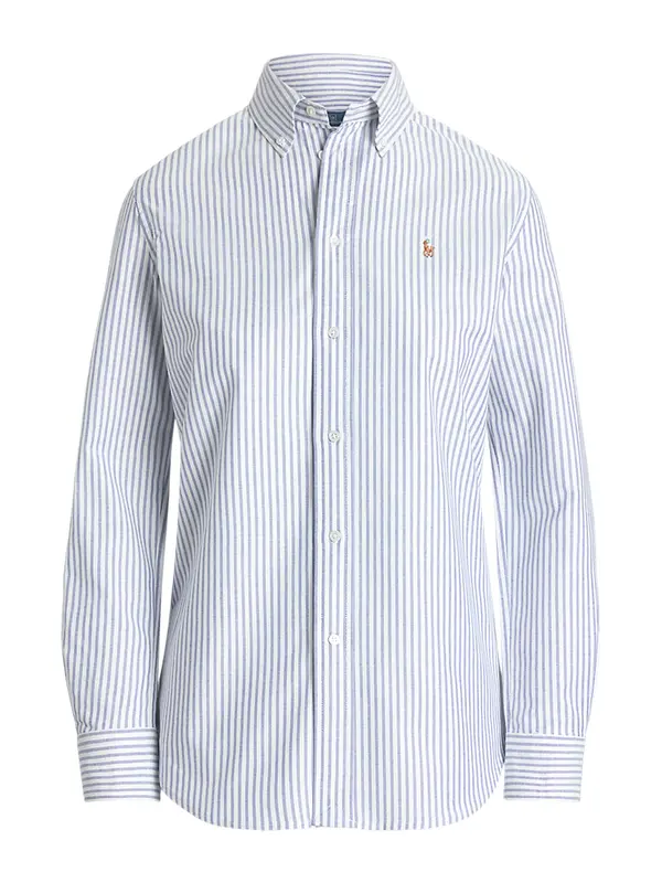 Polo Ralph Lauren Polo Ralph Lauren Bluza  svetlo modra / konjak / bela