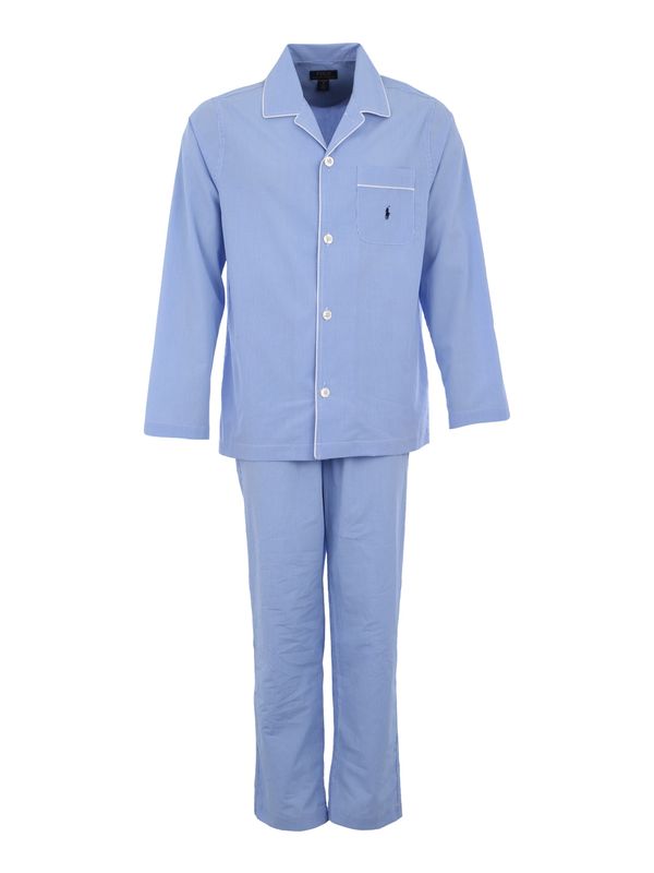Polo Ralph Lauren Polo Ralph Lauren Dolga pižama  svetlo modra / bela