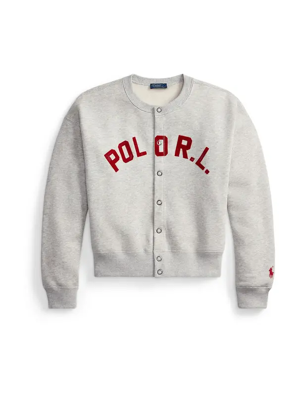 Polo Ralph Lauren Polo Ralph Lauren Jopa na zadrgo 'ARCTIC'  svetlo siva / bordo