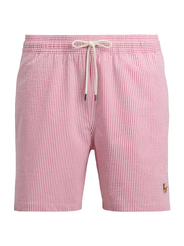 Polo Ralph Lauren Polo Ralph Lauren Kratke kopalne hlače 'TRAVELER'  svetlo roza / bela