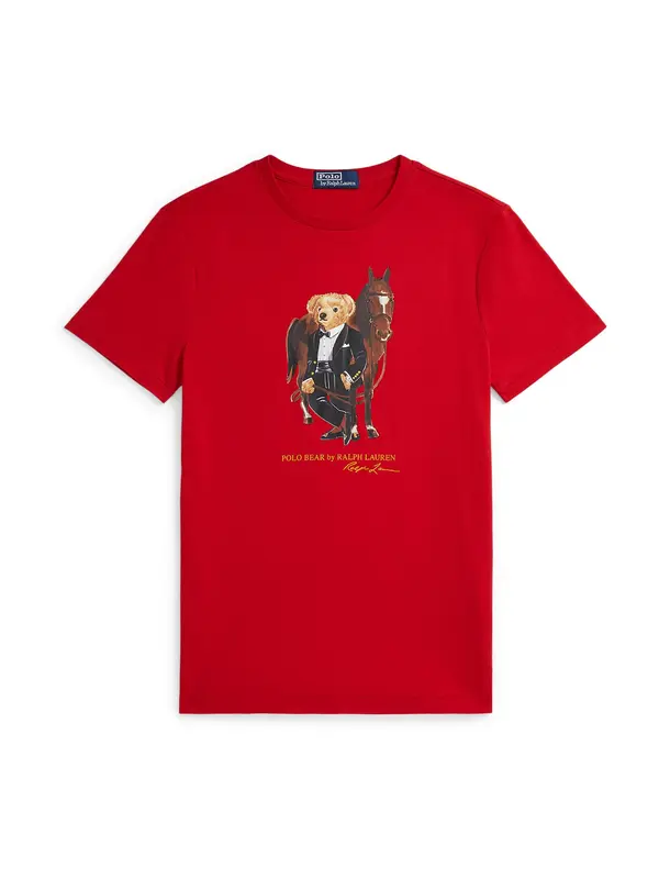 Polo Ralph Lauren Polo Ralph Lauren Majica  bež / rjava / rdeča / črna