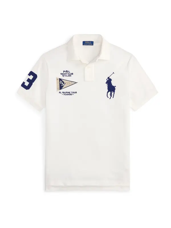Polo Ralph Lauren Polo Ralph Lauren Majica  bež / temno modra / bela