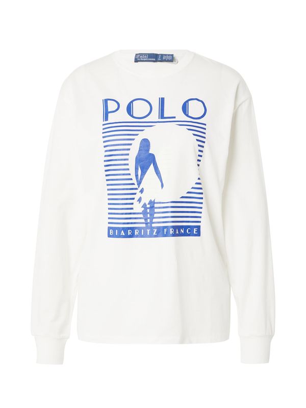 Polo Ralph Lauren Polo Ralph Lauren Majica 'BIARRTZ'  modra / bela