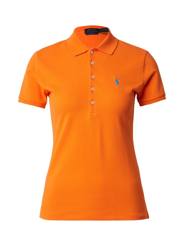 Polo Ralph Lauren Polo Ralph Lauren Majica 'JULIE'  svetlo modra / neonsko oranžna