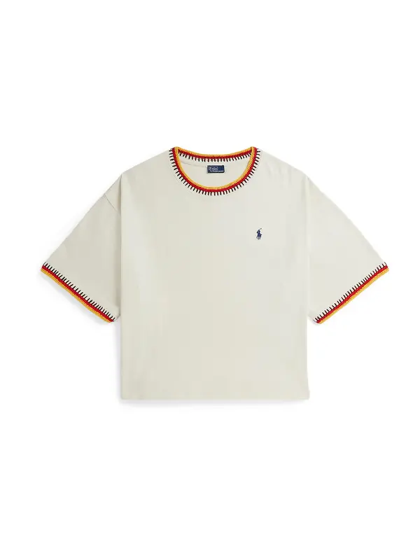 Polo Ralph Lauren Polo Ralph Lauren Majica  kremna / mornarska / rumena / rdeča