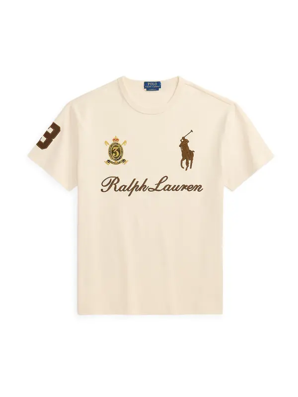 Polo Ralph Lauren Polo Ralph Lauren Majica  kremna / rjava / gorčica