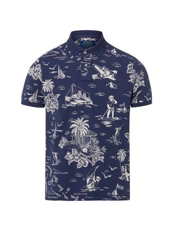 Polo Ralph Lauren Polo Ralph Lauren Majica  modra / bela
