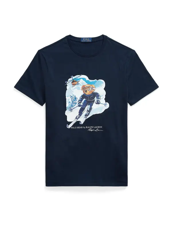 Polo Ralph Lauren Polo Ralph Lauren Majica  modra / mornarska / rjava / bela