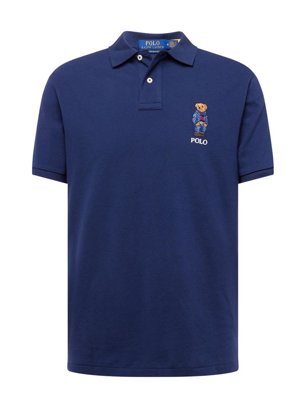 Polo Ralph Lauren Polo Ralph Lauren Majica  mornarska / svetlo rjava / živo rdeča / bela