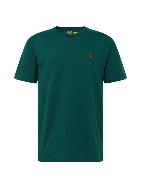 Polo Ralph Lauren Polo Ralph Lauren Majica 'SSCNCLSM1'  zelena / rdeča