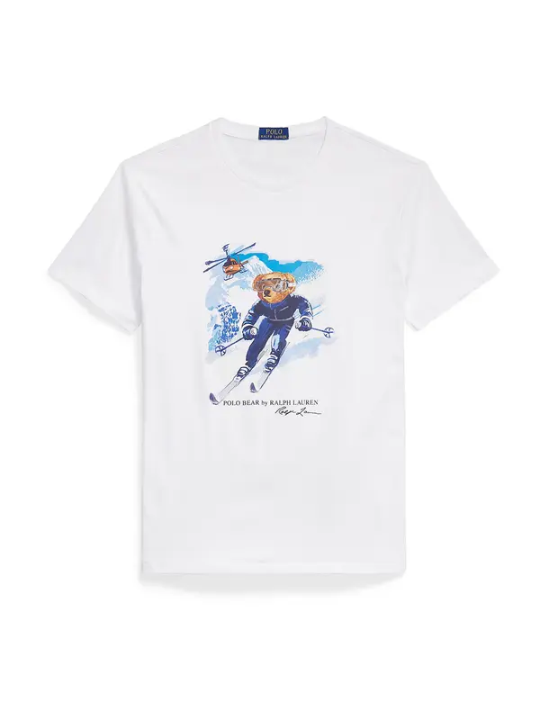 Polo Ralph Lauren Polo Ralph Lauren Majica  svetlo modra / temno modra / karamel / bela