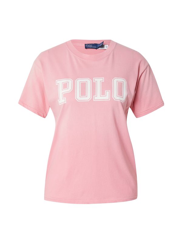 Polo Ralph Lauren Polo Ralph Lauren Majica  svetlo roza / bela
