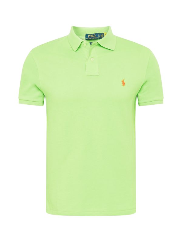 Polo Ralph Lauren Polo Ralph Lauren Majica  svetlo zelena / oranžno rdeča