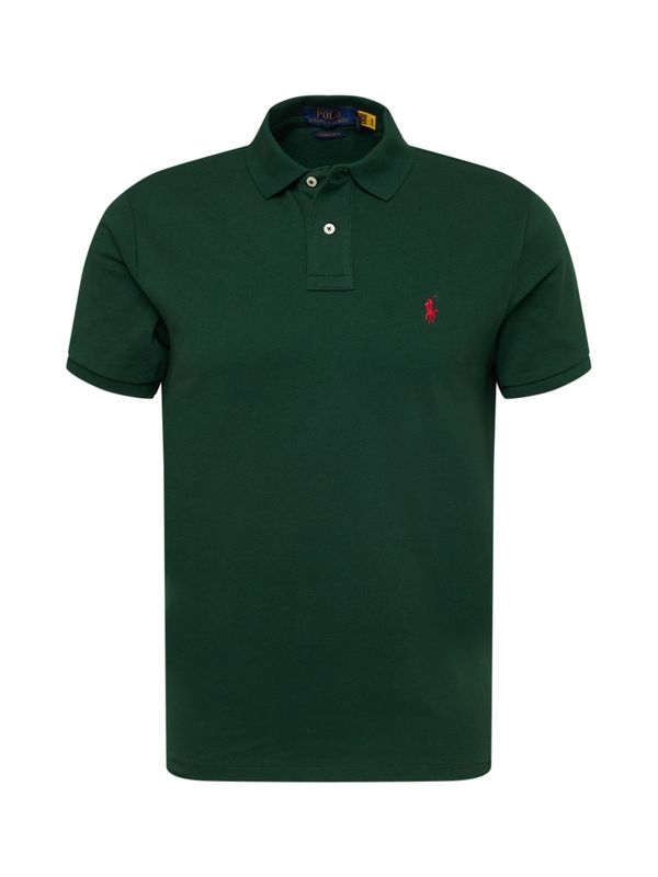 Polo Ralph Lauren Polo Ralph Lauren Majica  temno zelena / rdeča