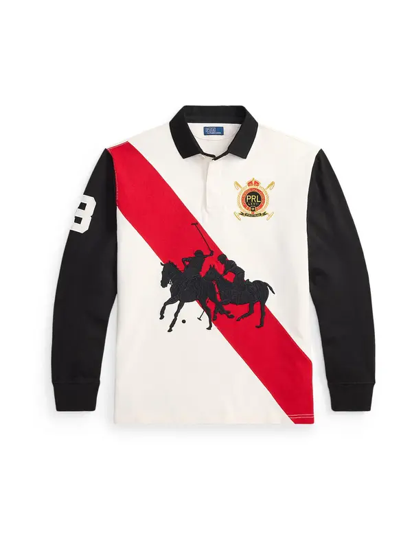 Polo Ralph Lauren Polo Ralph Lauren Majica 'VINTAGE'  zlato-rumena / rdeča / črna / bela