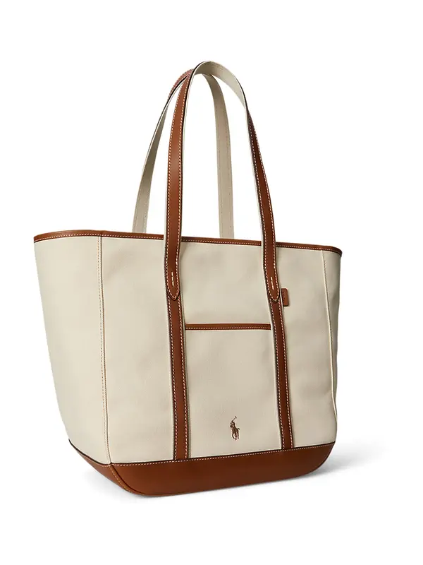 Polo Ralph Lauren Polo Ralph Lauren Nakupovalna torba  ecru / konjak