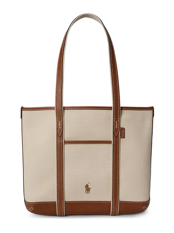 Polo Ralph Lauren Polo Ralph Lauren Nakupovalna torba  ecru / rjava