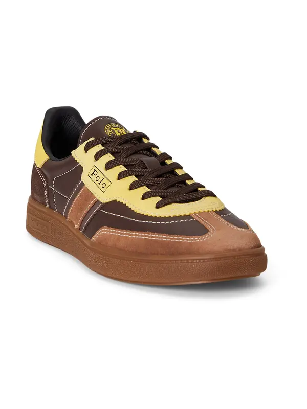 Polo Ralph Lauren Polo Ralph Lauren Nizke superge 'BEDFORD'  karamel / temno rjava / svetlo rumena