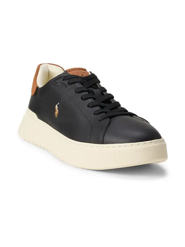 Polo Ralph Lauren Polo Ralph Lauren Nizke superge 'COURT'  konjak / črna