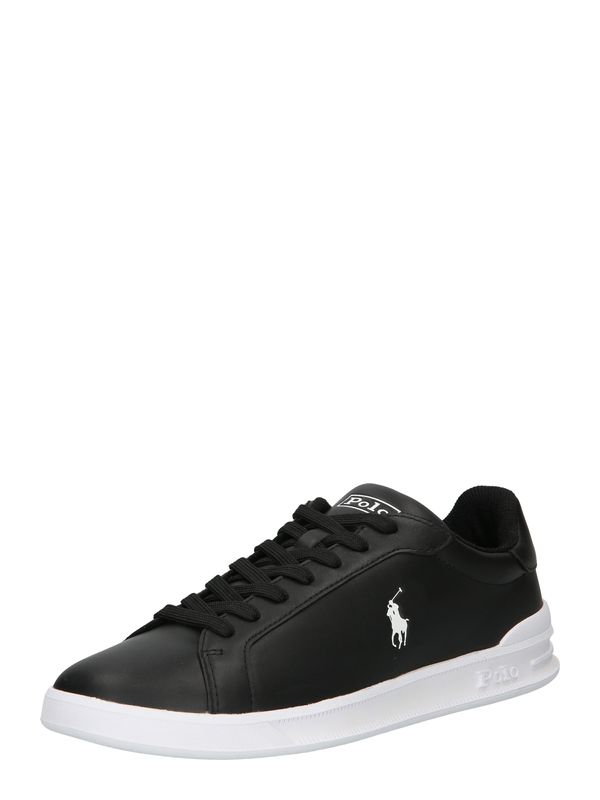 Polo Ralph Lauren Polo Ralph Lauren Nizke superge 'HRT CT II-SNEAKERS-HIGH TOP LA'  črna / bela