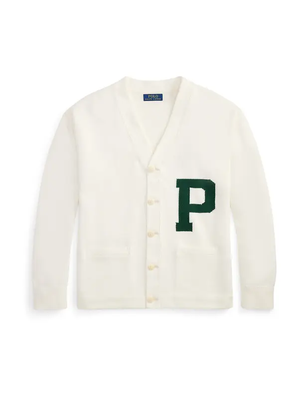 Polo Ralph Lauren Polo Ralph Lauren Pletena jopa  kremna / temno zelena