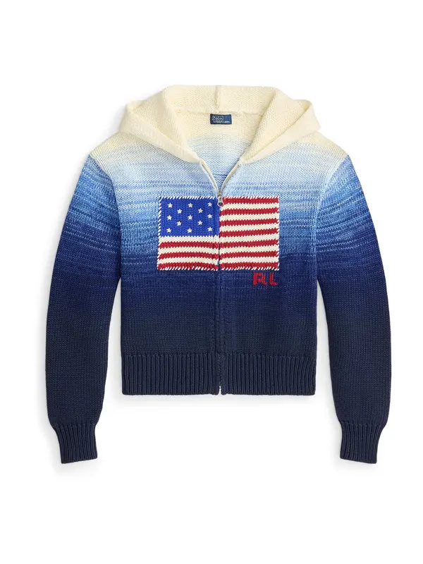Polo Ralph Lauren Polo Ralph Lauren Pletena jopa  modra / mornarska / temno rdeča / bela