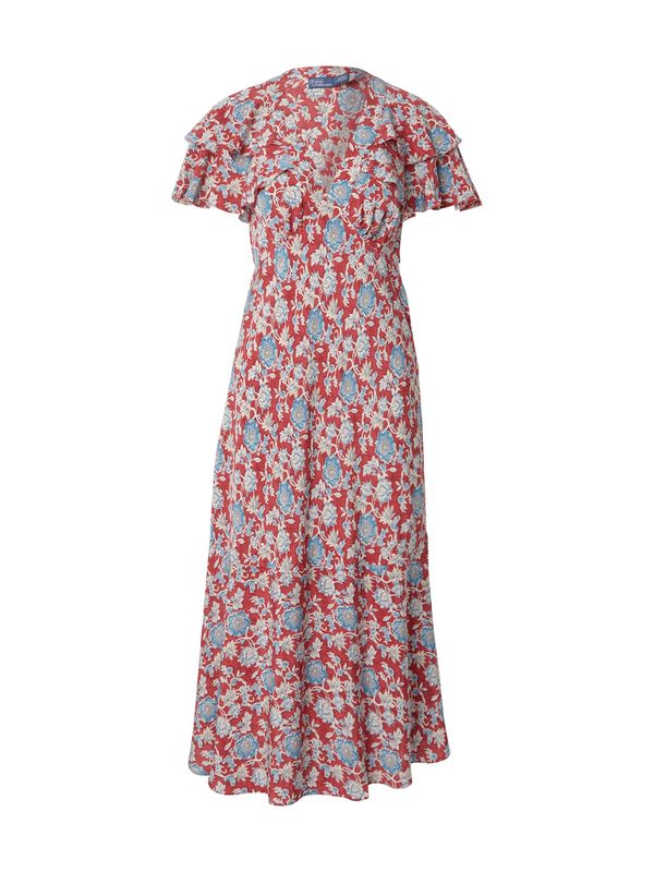 Polo Ralph Lauren Polo Ralph Lauren Poletna obleka  svetlo modra / krvavo rdeča / bela